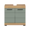 xonox.home Badezimmermöbel<Waschbeckenunterschrank in Artisan Eiche/Salbei - (B) 60 x (H) 56 x (T) 34
