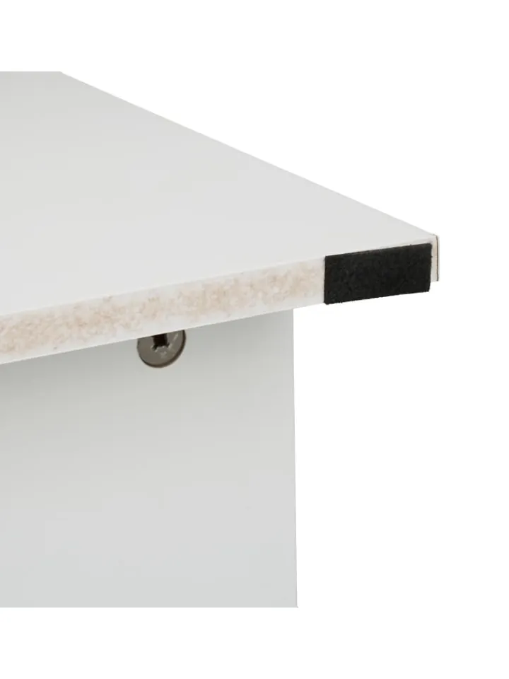 relaxdays Badmöbel<Waschbeckenunterschrank in Weiß - (B)60 x (H)60 x (T)30 cm