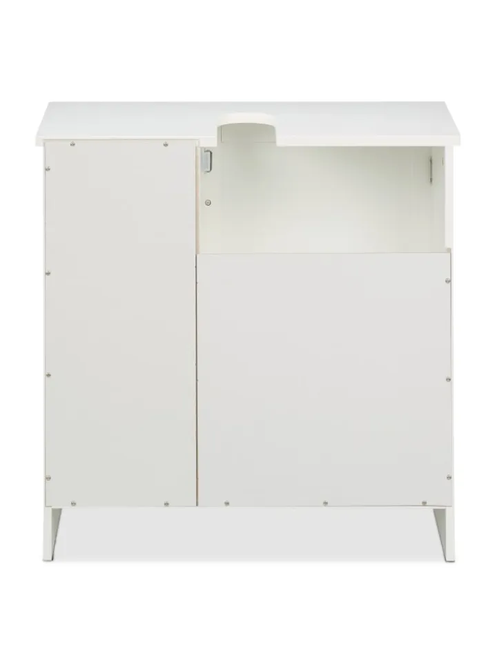 relaxdays Badmöbel<Waschbeckenunterschrank in Weiß - (B)60 x (H)60 x (T)30 cm