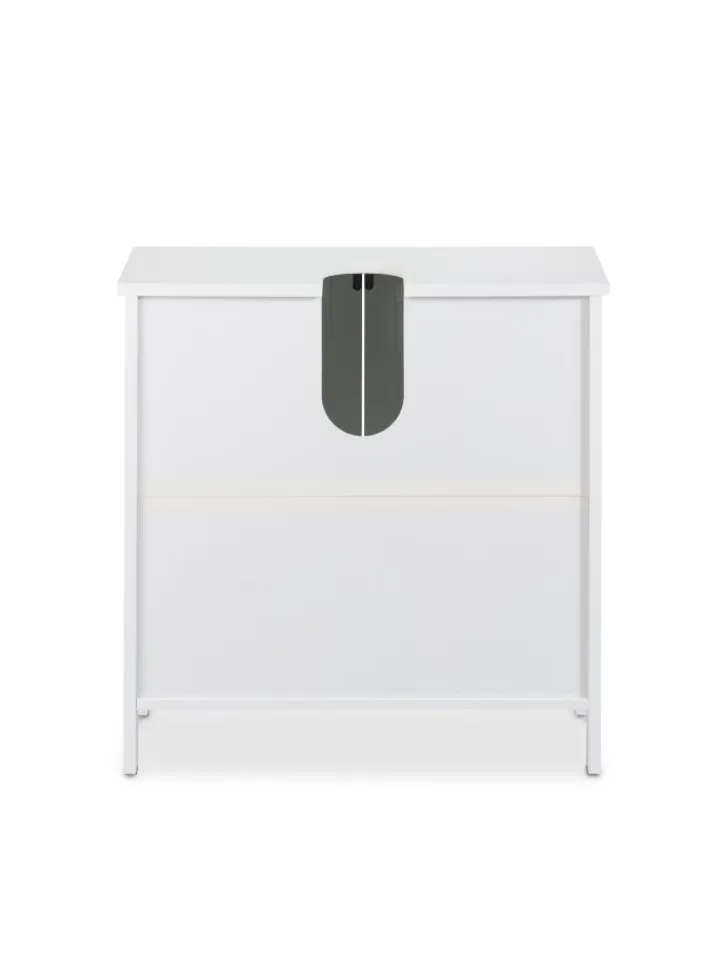 relaxdays Badmöbel|Badezimmermöbel<Waschbeckenunterschrank in Weiß - (B)60 x (H)60 x (T)31 cm