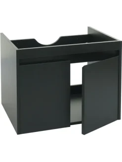 MCW Badezimmermöbel<Waschbeckenunterschrank L86, Schwarz