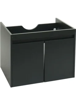 MCW Badezimmermöbel<Waschbeckenunterschrank L86, Schwarz