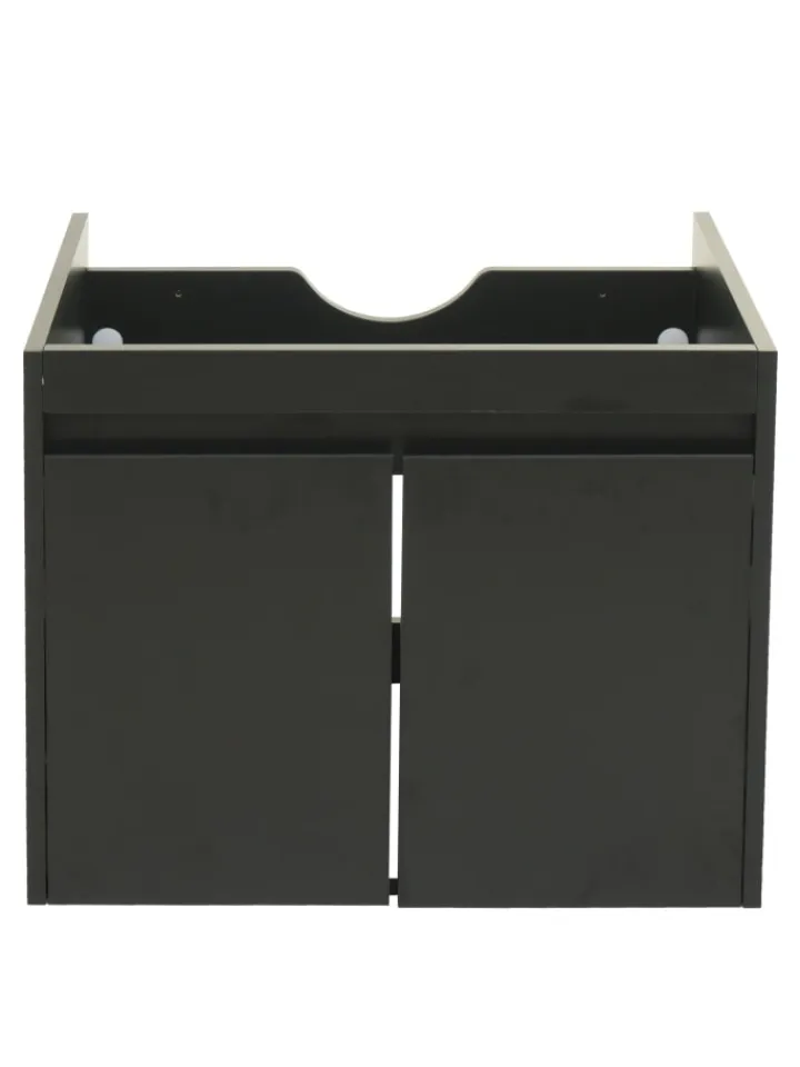MCW Badezimmermöbel<Waschbeckenunterschrank L86, Schwarz