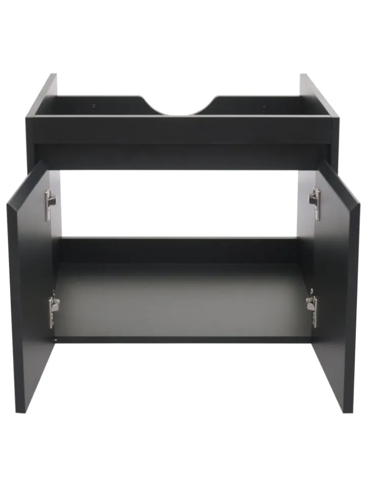 MCW Badezimmermöbel<Waschbeckenunterschrank L86, Schwarz