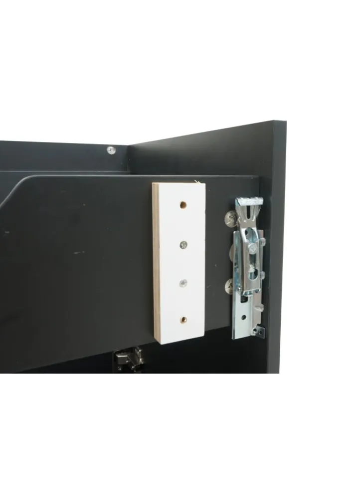 MCW Badezimmermöbel<Waschbeckenunterschrank L86, Schwarz