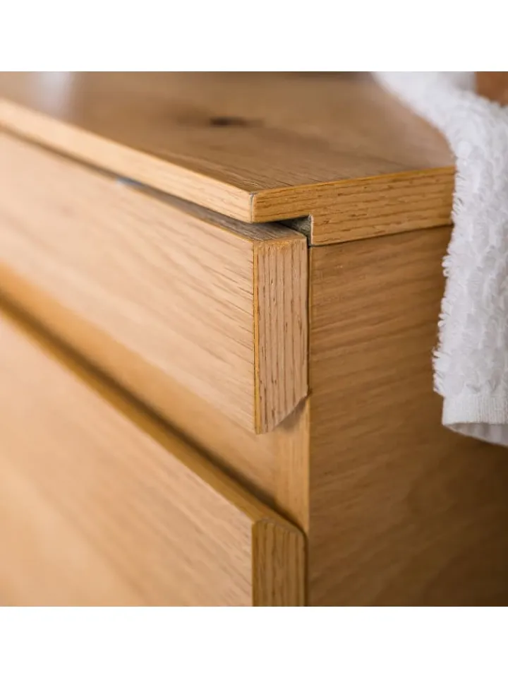 home24 Badmöbel|Badezimmermöbel<Waschbeckenunterschrank NOZZA in Eiche
