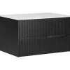 Beliani Badezimmermöbel|Badmöbel<Waschbeckenunterschrank QUINTELA in Schwarz/Weiß - (W) 80 x (H) 48 x (L) 52 cm