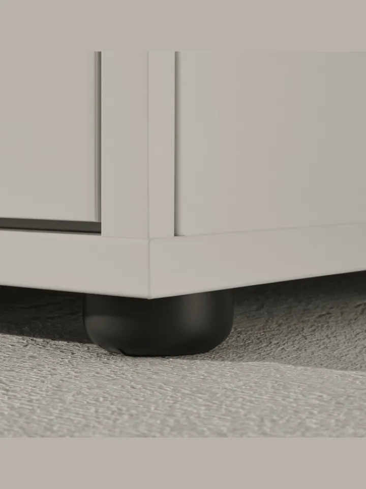 KADIMA DESIGN Badezimmermöbel<Waschbeckenunterschrank Soft-Close, 2 Türen, Made in Germany in Steingrau