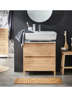 Butlers Badmöbel|Badezimmermöbel<Waschbeckenunterschrank WHITE SANDS in Braun / Weiß