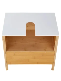Butlers Badmöbel|Badezimmermöbel<Waschbeckenunterschrank WHITE SANDS in Braun / Weiß