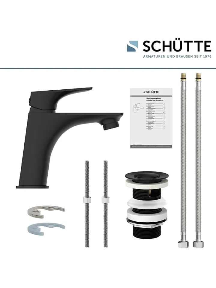 Schütte Badarmaturen<Waschtischarmatur "Boston" in Schwarz