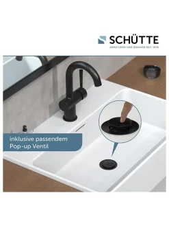 Schütte Badarmaturen<Waschtischarmatur "Cornwall" in Schwarz