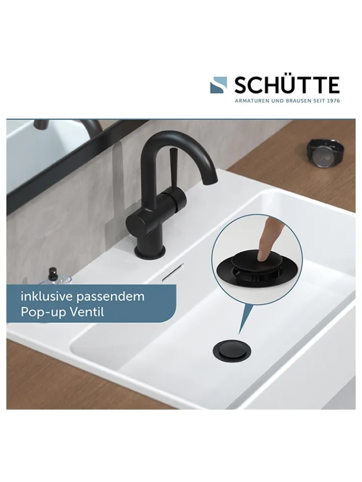 Schütte Badarmaturen<Waschtischarmatur "Cornwall" in Schwarz