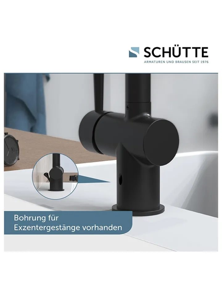 Schütte Badarmaturen<Waschtischarmatur "Cornwall" in Schwarz