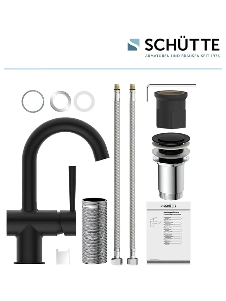 Schütte Badarmaturen<Waschtischarmatur "Cornwall" in Schwarz
