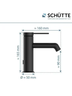 Schütte Badarmaturen<Waschtischarmatur "Los Angeles" in Schwarz