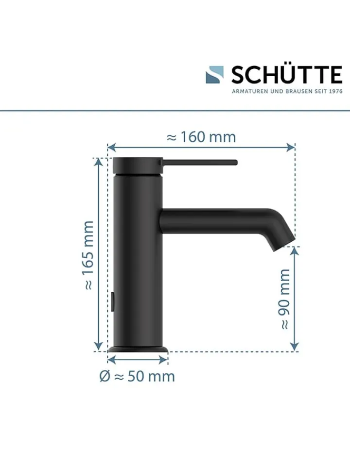 Schütte Badarmaturen<Waschtischarmatur "Los Angeles" in Schwarz