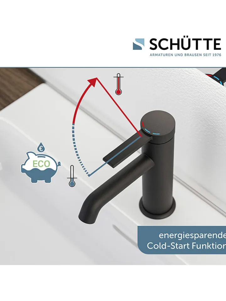 Schütte Badarmaturen<Waschtischarmatur "Los Angeles" in Schwarz
