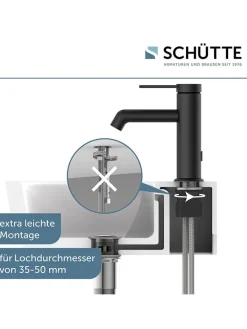 Schütte Badarmaturen<Waschtischarmatur "Los Angeles" in Schwarz