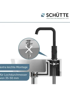Schütte Badarmaturen<Waschtischarmatur "Los Angeles" in Schwarz
