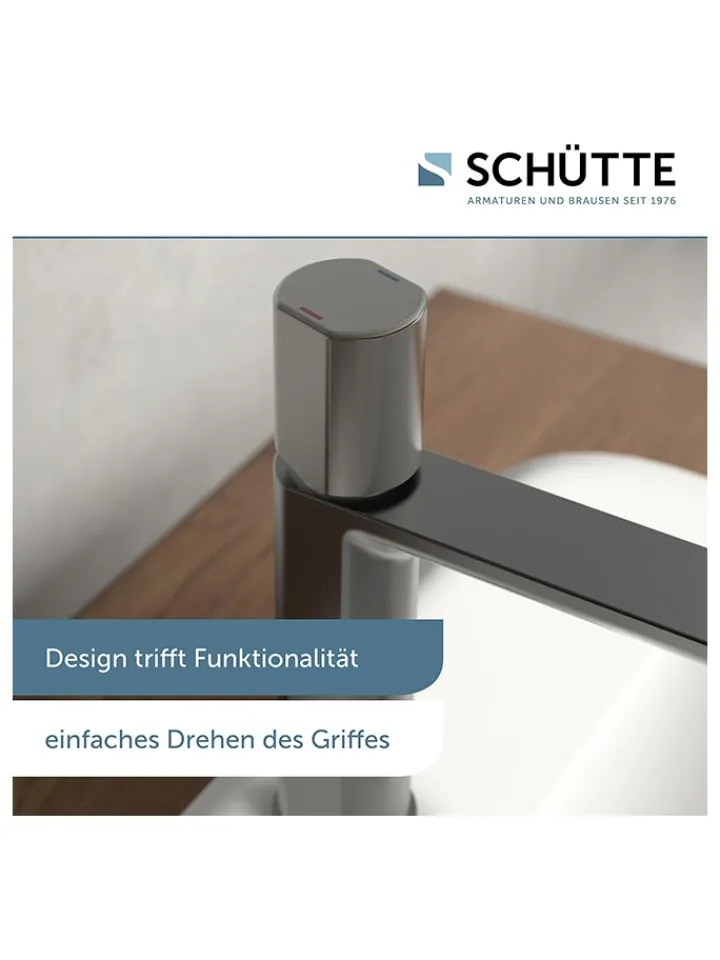 Schütte Badarmaturen<Waschtischarmatur "New York" in Grau