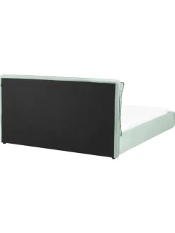 Beliani Betten & Matratzen<Wasserbett BAJONNA in Grün/Schwarz - (W) 180 x (H) 94 x (L) 235 cm