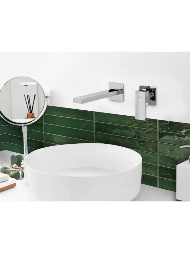 Beliani Badarmaturen<Wasserhähne ANTOFAGASTA in Silber - (W) 6 x (H) 10 x (L) 20 cm