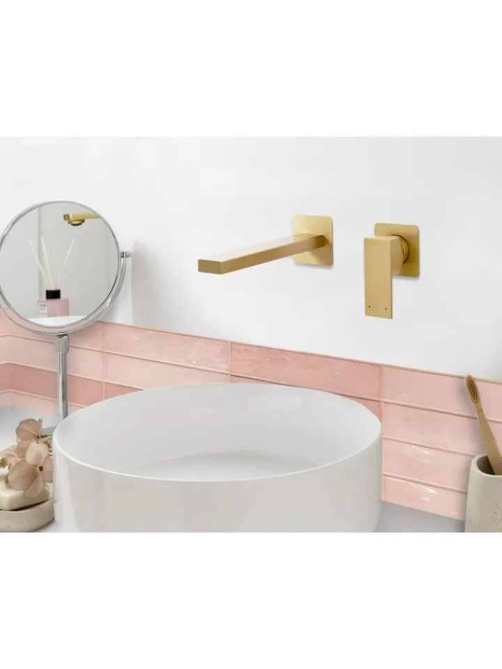 Beliani Badarmaturen<Wasserhähne ANTOFAGASTA in Gold - (W) 6 x (H) 10 x (L) 20 cm