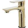 Beliani Badarmaturen<Wasserhähne BERLOI in Gold - (W) 5 x (H) 18 x (L) 13 cm