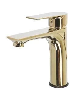 Beliani Badarmaturen<Wasserhähne BERLOI in Gold - (W) 5 x (H) 18 x (L) 13 cm