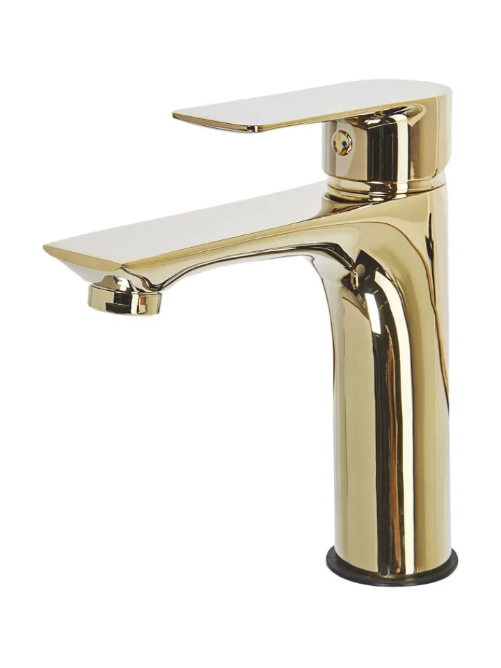 Beliani Badarmaturen<Wasserhähne BERLOI in Gold - (W) 5 x (H) 18 x (L) 13 cm