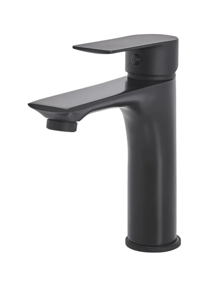 Beliani Badarmaturen<Wasserhähne BERLOI in Schwarz - (W) 5 x (H) 18 x (L) 13 cm