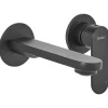 Beliani Badarmaturen<Wasserhähne GUATAVIA in Schwarz - (W) 18 x (H) 9 x (L) 16 cm