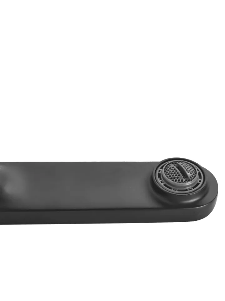 Beliani Badarmaturen<Wasserhähne GUATAVIA in Schwarz - (W) 18 x (H) 9 x (L) 16 cm