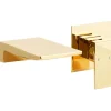Beliani Badarmaturen<Wasserhähne KARUAY in Gold - (W) 10 x (H) 10 x (L) 18 cm
