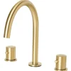 Beliani Badarmaturen<Wasserhähne PILCOMAYO in Gold - (W) 4 x (H) 24 x (L) 21 cm