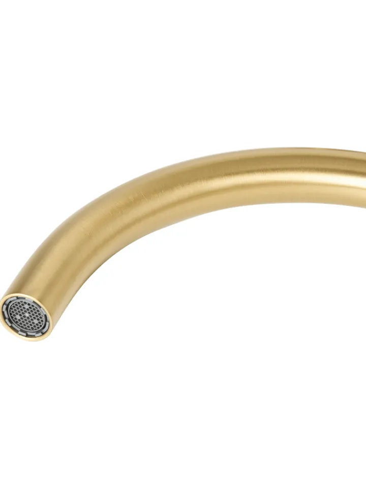 Beliani Badarmaturen<Wasserhähne PILCOMAYO in Gold - (W) 4 x (H) 24 x (L) 21 cm