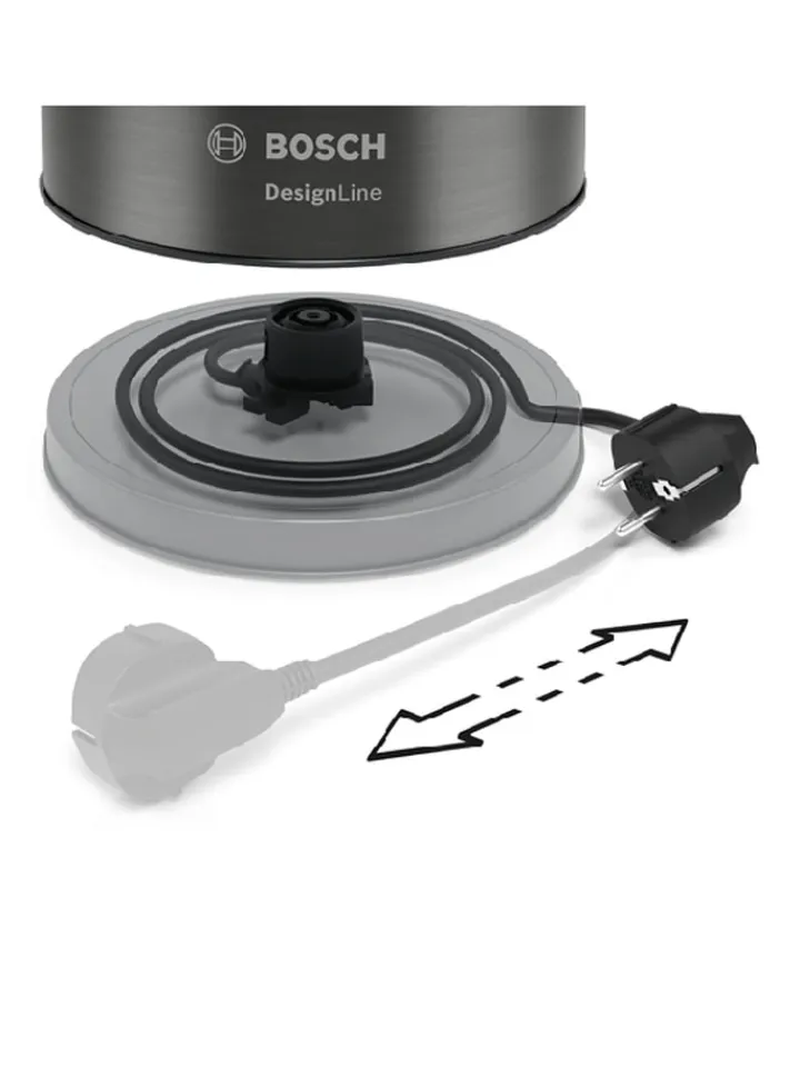 Bosch Kleingeräte Küchenelektronik<Wasserkocher "DesignLine" in Anthrazit - 1,7 l