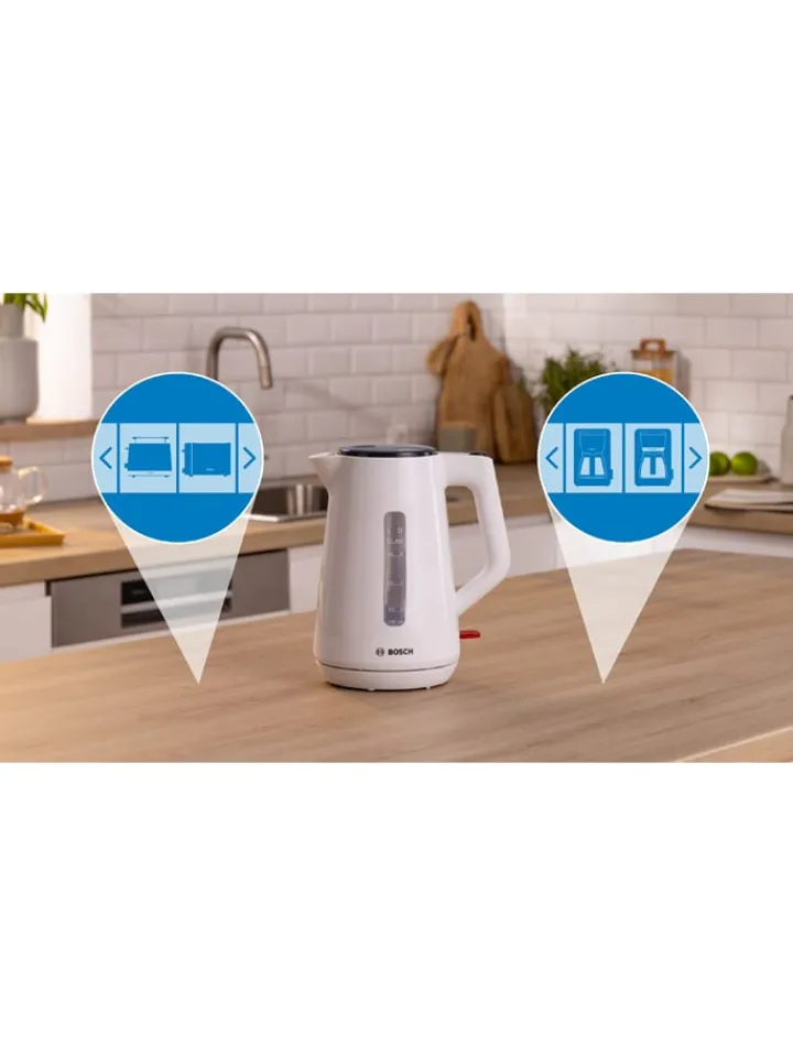 Bosch Kleingeräte Küchenelektronik<Wasserkocher "MyMoment" in Weiß - 1,7 l