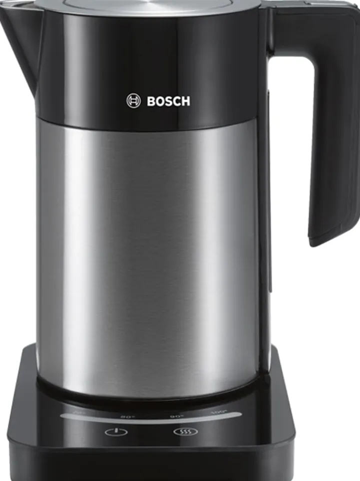Bosch Kleingeräte Küchenelektronik<Wasserkocher "Sliding Base" in Schwarz/ Silber - 1,7 l