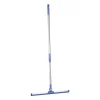 relaxdays Putz- & Waschutensilien<Wasserschieber in Silber/ Blau - (B)52 x (H)84–135 cm