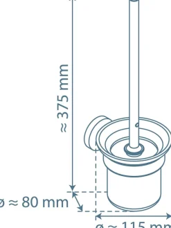 Schütte Badaccessoires<WC-Bürstengarnitur "London" in Chrom