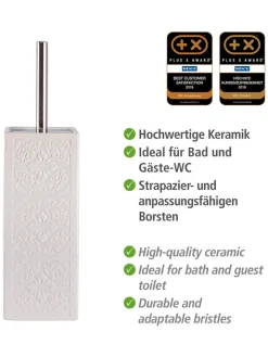 Wenko Badaccessoires<WC-Garnitur ''Cordoba'' in Weiß - (H)35 cm