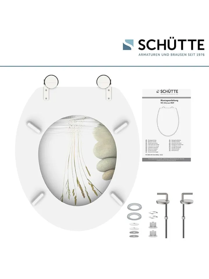 Schütte Badaccessoires<WC-Sitz "Balance" in Weiß/ Beige
