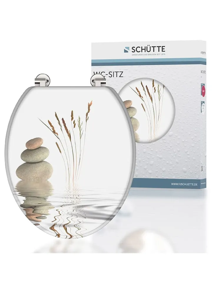 Schütte Badaccessoires<WC-Sitz "Balance" in Weiß/ Beige