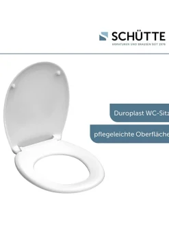 Schütte Badaccessoires<WC-Sitz in Weiß