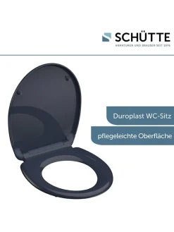 Schütte Badaccessoires<WC-Sitz mit Absenkautomatik in Anthrazit