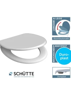 Schütte Badaccessoires<WC-Sitz mit Absenkautomatik in Weiß