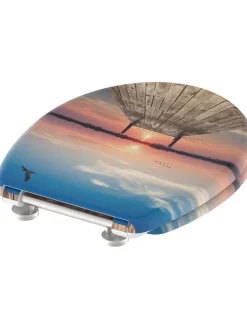 Schütte Badaccessoires<WC-Sitz mit Absenkautomatik "Sunset sky" in Bunt