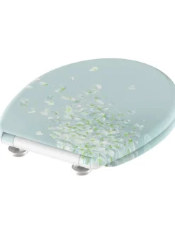 Schütte Badaccessoires<WC-Sitz mit Absenkautomatik "Flower in the wind" in Türkis
